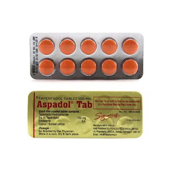 6 x Pharmaceutical Tapentadol 100mg x 10 Tablets