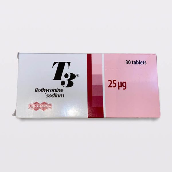 6 x Pharmaceutical T3 25mcg x 30