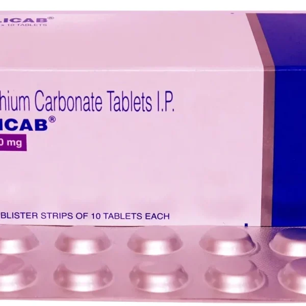 Pharmaceutical Lithium Carbonate 300mg x 10